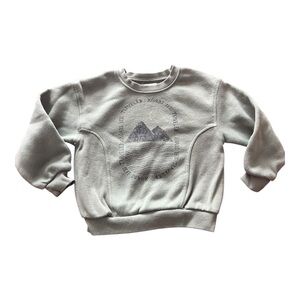 Grayson Mini Mountain Crewneck Sweatshirt Pale Green 5t